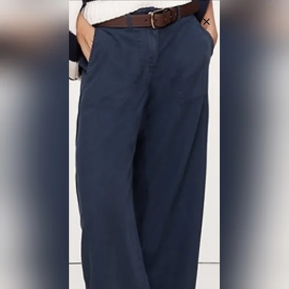 Banana Republic Wide Leg Soma Navy Size Small - Picture 2 of 13